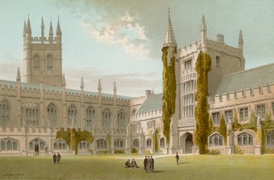 Chapel and Library, Magdalen College, Oxford by English School